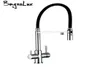 Bagnolux Copper Kitchen Faucets Chrome Kitchen Sink Black Hose Mount Pull Down Dual Sprayer Nozzle Mixer Water Taps 21072414294349725692