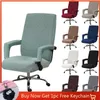 Elastic Office Chair Cover Computer Chair Slipcover Stretch Rotatable Armchair Seat Case Protector Home Decor Housse De Chaise 240304