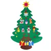 Christmas Decorations Artificial Xmas Tree Figurine DIY Wall Hanging Felt Pendant For Tabletop Indoor Outdoor