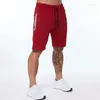 Herenshorts Sport Casual katoenen basketbaltrainingsbroek met ritssluiting Gym Running Bodybuilding Knielengte