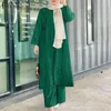 Ubrania etniczne Vintage drukowane spodnie spodni Zanzea moda kobiety muzułmańskie zestawy dwuczęściowe letnie wyprzedzenie Dubai Turcja Abaya Hijab Tracksuit