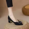 Sapatos de vestido adesivo commuter saltos baixos (menos de 3cm) chinelos de borracha mulheres únicas esportes casuais