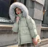 Big Fur Collar Hooded Winter Women Short Parkas Solid Warm Down Cotton Coat for Ladies Thicken Loose Zipper Cotton Padded Jacket X8064548