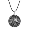 Pendentif Colliers Vintage Nordic Viking Pirate Collier rond pour hommes Odin Mount Celtic Wolf Punk Accessoires masculinsPendant265q