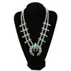 Продам ожерелье с цветком тыквы, винтажное серебряное ожерелье с цветком тыквы N21789 V191128232a