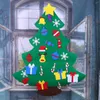 Christmas Decorations Artificial Xmas Tree Figurine DIY Wall Hanging Felt Pendant For Tabletop Indoor Outdoor