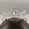 Hårklipp prinsessor tiaras tävling vintage julsmycken diadema accesorios mujer brud krona bröllopstillbehör