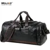 Duffel Taschen Männer Qualität Leder Reise Handgepäck Tasche Handtasche Casual Reisen Tote Große Wochenende XA631ZC2424