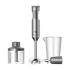 MIUI Ręczne zanurzenie Blender 1000W Mocne 4-w-westainowe stalowe kastron mikser 700 ml Beaker500ml ProcesorWhisk 240228