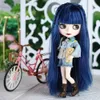 ICY DBS Blyth Pop 1/6 Joint Body 30 cm Witte Huid Blauw Haar Set Pop BJD Speelgoed Mode Gift 240308