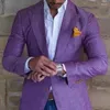 Męskie garnitury 1 szt. Linna marynarka dla mężczyzn Single Piece Peaked Lapel Custom Casual Style Męska moda Blazer Summer 2024