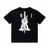 2024 MENS Designer T koszule amiry drukowana moda moda T-shirt Najwyższej jakości bawełny TEES Casual Tees Luksusowe luksusowe streetwearu Hip Hop Tshirts Rozmiar S-xl A3