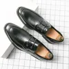 Scarpe da lavoro casual da uomo di qualità classica 670 Abito alto in pelle Elegante matrimonio formale con lacci Slip on Office per 59