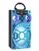 Voberry multifunktionell Bluetooth -högtalare Big Drive Unit Bass Colorful Backlight Music Player med USBTFAUXFM Bluetooth Speake3928100