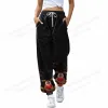 Pants Christmas Pants Women Fashion Joggers Wide Pants High Waist Straight Leg Trousers Snowman Cargo Pants Snowflake Sweatpant Bottom