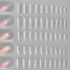 Faux ongles 100pcs presse sur le système d'extension de gel conseils d'ongles cercueil français outil de moule de construction rapide