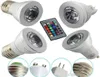 LED RGB Bulb 3W 16 Color Changing 3W LED Spotlights RGB led Light Bulb Lamp E27 GU10 E14 GU53 with 24 Key Remote Control 85265V2785315