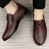 Sapatos casuais deslizamento-em mocassins de couro genuíno moda elegante luxo clássico zapatos de hombre qualidade superior calçados ao ar livre