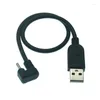 Grau acima de ângulo tipo-c USB-C macho em forma de u para usb uma extensão de transmissão de dados cabo de sincronização de carregamento 30cm 1.5m