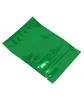 7510cm 200pcs mylar verde top zíper sacos de embalagem de alimentos selagem térmica bolsas de pacote de folha de alumínio para nozes doces café cheiro pro3935014