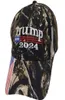 Prezydent Donald Trump 2024 Hat Camouflage Baseball Ball Caps Women Mens Designers Snapback US Flag Maga Anti Biden Summer Sun Vis1578011