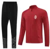 2023 24 AC TRACKSUIT tuta da allenamento milan IBRAHIMOVIC Soccer Milano survêtement 2023 2024 maglia da uomo de foot milan tuta da calcio GIACCA FULL ZIP