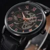 Forsining Top Mens Watch Men Sport Clock Male Business Skeleton Clocks Hand Wind Mechanical Watches Gift1296N