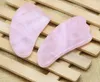 2021 Healthylife Green White Rose Quartz Green Agate Dongling Jade Guasha Board Natural Stone Scraper Gua Sha Tools7413043