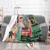 Coperte Basquiat Famoso Graffiti Coperta di flanella Per tutte le stagioni Tiro morbido multifunzionale per biancheria da letto Divano Quilt223c