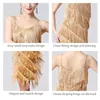 Scen Wear Latin Dance Clothing Women Dress Tassel Sequin Party Cocktail Ballroom Competition Performance Costume