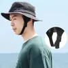 Wide Brim Hats Travel-friendly Sun Hat Breathable Uv Protection With Adjustable Chin Strap For Outdoor Surfing Fishing Quick Dry