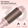 Thermal Brush 15 in Heated Curling Ceramic Comb Volumizing Iron Travel with 240226