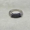 Fashion Jewelry Designer Diamond Black White Ring Rings Diamond Womens Mens High Quality Platinum Plated265a