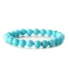 Custom 8mm 8mm Round Beads Stretch Bracelet Natural Stone Bracelet For Women 2462