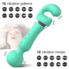 Krachtige AV-toverstaf-vibrator-dildo voor volwassenen Seksspeeltje Dames G-spot Clitoris-tepel Clitoris-massagestimulator 2 in 1 AV-vibrator 240309