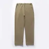 Męskie spodnie 2024 Jesienne i zimowe, ciepłe wodoodporne flanellete termiczne pojedyncze plisowane stożkowe swobodne mężczyźni