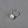 Luxury and Niche Design Ring High-end and Explosive High-quality Round Silver Gray White Shijia Pearl Ring S925 Sterling Silver Ins Style Open Ring for Women