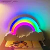 Lampenschirme LED Regenbogenlicht Romantischer Traum Nachttischlampe Ornament Geschenk Nachtlicht Atmosphäre Licht Mädchen Geschenk Tischlampen für Schlafzimmer L240311