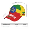 Ball Caps unisex Etiopia flaga Cool Ethiopians Adult Baseball Cap Patriotyczny kapelusz dla fanów piłki nożnej mężczyźni kobiety