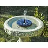 Solar Panels 20 Pcs Lots Round Fountain Floating Water Fontaine For Garden Decoration Fontein Pool Pond Waterfall Drop Delivery Renewa Otrkj