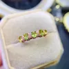 Cluster Rings Natural Ruby Peridot Emerald Ring Sterling Silver 925 Wedding Women's Luxury Free Mailing Jewelry Original