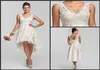 Selling High Low Junior Bridesmaids Dresses Cheap 2019 V Neck Short Knee Length Lace Formal Occasion Dress For Wedding Party4343419