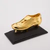 Voetbal Gouden Boot Trofee Standbeeld Kampioenen Top Voetbal Trofeeën Fans Gift Auto Decoratie Fans Souvenir Cup Verjaardag Crafts232Z