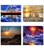 4PiecesLot DIY Seaside 5D Diamond Painting Full Round Drill Cartoon Scenery Diamond Embroidery Cross Stitch Wall Art Home Decor5511937