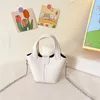 Moda Bambini borse a secchiello per bambini colore caramella borsa a tracolla in pelle PU ragazze catena di metalli spalla singola Cestino di verdure Z7089