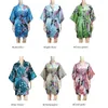 Этническая одежда, японское кимоно, кардиган, пижамы с цветами, принтом павлина, удобный халат, традиционный дизайн с коротким поясом