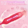 Rosetoy dildo tryckande vibrator för kvinnor ägg klitoris sucker stimulator tunga slickar vuxna varor suger sex leksaker kvinnlig 240227