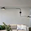 Wandlamp Retro Loft Industriële Verlichting Serge Mouille Vintage Lampen Franse Ontwerper Roterende Blaker Voor Thuis Decor1237q