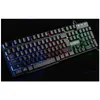 Claviers Nouvelle marque USB filaire clavier de jeu optique mince avec rétro-éclairage Colorf toucher mécanique sensation Tri couleurs rétro-éclairage Drop Deliv Otxoa