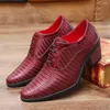 Dress Shoes Banquette High-heel Mens Dressed Heels Elegant Child Men's Black Sneakers Sport Super Comfortable Upper